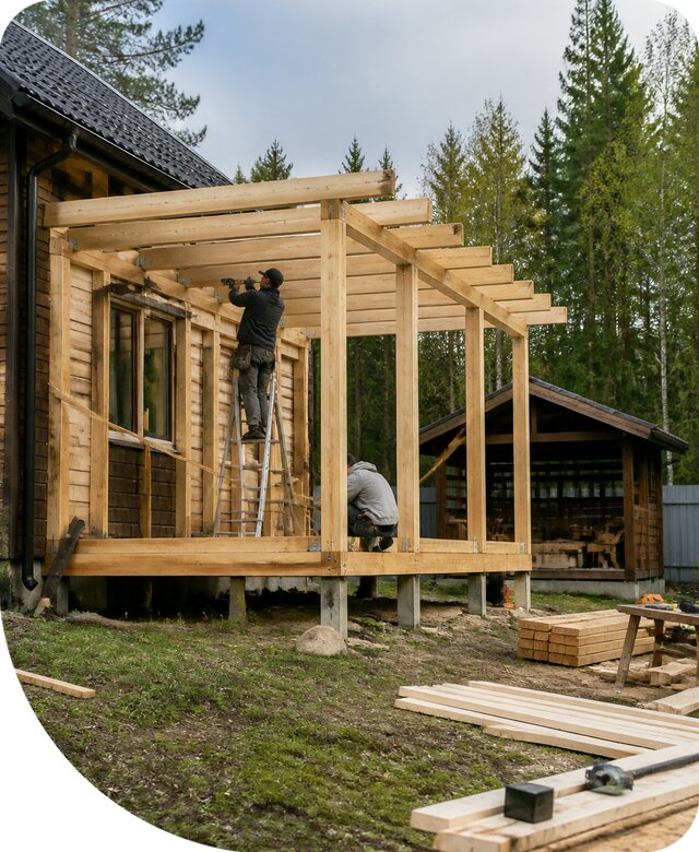 Строительство пристроек и построек на участке в Улане-Удэ